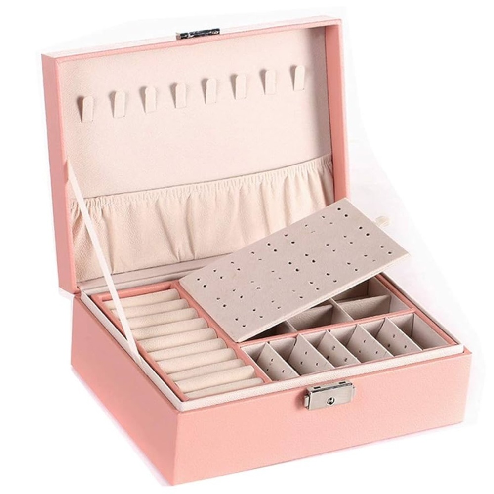 Pink Jewelry Box with Silver Clasp